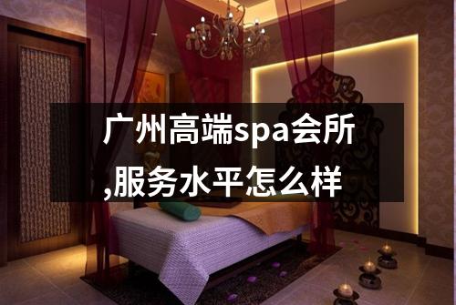 广州高端spa会所,服务水平怎么样