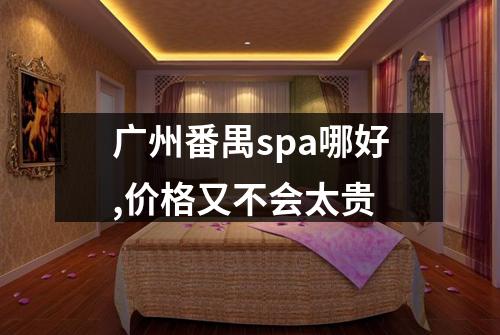 广州番禺spa哪好,价格又不会太贵