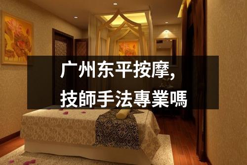 广州东平按摩,技師手法專業嗎